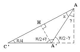Schéma triangle A A' C'